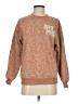 Wound Up Print Tan Brown Sweatshirt Size XS - photo 1