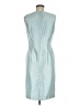 Coldwater Creek 100% Polyester Solid Teal Cocktail Dress Size 8 - photo 2