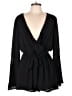 Lily Rose Solid Black Romper Size L (estimated) - photo 1