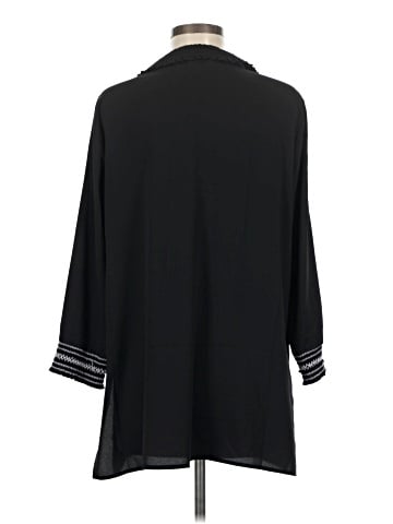 MING WANG 3/4 Sleeve Blouse (view 2)