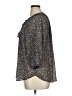 MASON & BELLE Silver 3/4 Sleeve Blouse Size 1X - photo 5