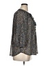 MASON & BELLE Silver 3/4 Sleeve Blouse Size 1X - photo 4