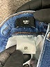 Express 100% Polyester Hearts Blue Jeans Size 2 - photo 5
