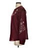 Neiman Marcus Burgundy Long Sleeve Blouse Size S - photo 5