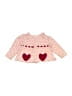 Janie and Jack Hearts Pink Pullover Sweater Size 12-18 mo - photo 1