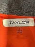 Taylor 100% Polyester Hearts Orange Cocktail Dress Size 2 - photo 7