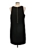 Oleg Cassini 100% Polyester Solid Black Casual Dress Size 12 - photo 2