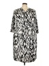 Peter Nygard Print Gray White Casual Dress Size XXL (estimated) - photo 1