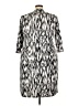 Peter Nygard Print Gray White Casual Dress Size XXL (estimated) - photo 2