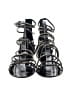 Giuseppe Zanotti for Balmain Silver Black Sandals Size EU 36 1/2 - photo 2