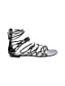Giuseppe Zanotti for Balmain Silver Black Sandals Size EU 36 1/2 - photo 1