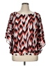 Jennifer Lopez 100% Polyester Red 3/4 Sleeve Blouse Size XL - photo 1