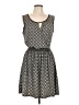 Max Studio Argyle Gray Casual Dress Size L - photo 1