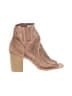 Qupid Tan Pink Ankle Boots Size 9 - photo 1