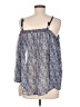 Rewind 100% Polyester Blue 3/4 Sleeve Blouse Size M - photo 2