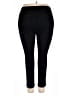 Roaman's Solid Black Active Pants Size 22 (1X) - photo 2