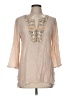 Spense Tan 3/4 Sleeve Blouse Size M - photo 1