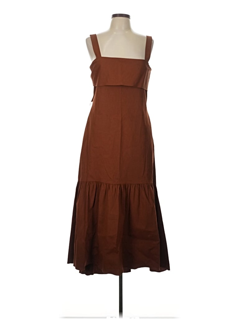 Pre-owned Theory Casual Dress In Brown
