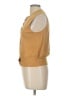 Theory Gold Orange Sleeveless Button-Down Shirt Size L - photo 5