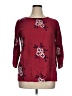Kindred 100% Polyester Burgundy 3/4 Sleeve Blouse Size 1X - photo 1