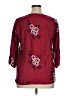 Kindred 100% Polyester Burgundy 3/4 Sleeve Blouse Size 1X - photo 2