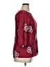 Kindred 100% Polyester Burgundy 3/4 Sleeve Blouse Size 1X - photo 4