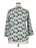 Fun2Fun 100% Rayon Green 3/4 Sleeve Blouse Size XXL - photo 2