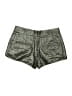 French Connection Metallic Silver Shorts Size 4 - photo 2