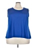 Unbranded 100% Polyester Blue Sleeveless T-Shirt Size 5XL - photo 1