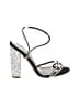 Unbranded Stars Silver Black Sandals Size EU 40 - photo 1
