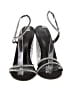 Unbranded Stars Silver Black Sandals Size EU 40 - photo 2