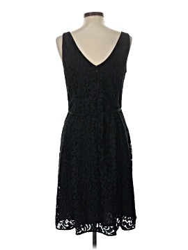 chinese dress ladies Ann Taylor Black Square Neck Midi Dress