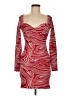Zara Print Red Cocktail Dress Size M - photo 1