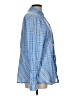 J.Jill Plaid Blue Long Sleeve Button-Down Shirt Size L - photo 4