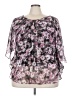 Roz & Ali 100% Polyester Purple 3/4 Sleeve Blouse Size 3X - photo 1