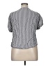Splendid 100% Tencel Silver Short Sleeve Blouse Size XL - photo 2