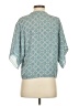 Max Studio 100% Polyester Teal Short Sleeve Blouse Size S - photo 2