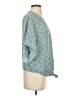Max Studio 100% Polyester Teal Short Sleeve Blouse Size S - photo 4