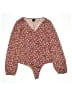 Daytrip Floral Burgundy Long Sleeve Blouse Size L - photo 1