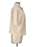 Torrid Stripes Ivory Short Sleeve Blouse Size Lg Plus (0) - photo 4