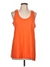 Sofra 100% Cotton Orange Sleeveless T-Shirt Size L - photo 1