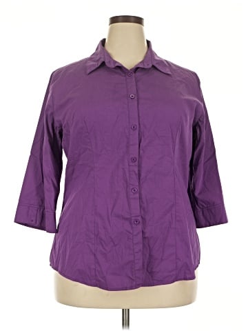 HOTOUCH 3/4 Sleeve Button-Down Shirt (view 1)