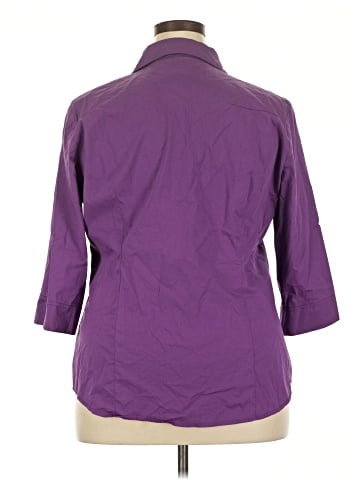 HOTOUCH 3/4 Sleeve Button-Down Shirt (view 2)