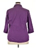 HOTOUCH Purple 3/4 Sleeve Button-Down Shirt Size XXL - photo 2