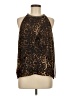 Jennifer Lopez 100% Polyester Brown Sleeveless Blouse Size M - photo 1