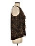 Jennifer Lopez 100% Polyester Brown Sleeveless Blouse Size M - photo 4