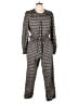 Cefinn Houndstooth Gray Jumpsuit Size 10 - photo 1