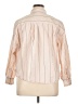 Old Navy 100% Cotton Stripes Tan Long Sleeve Blouse Size XL - photo 2
