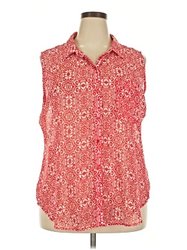 Liz Claiborne Sleeveless Button Down Shirt