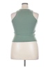 Vero Moda Solid Green Sleeveless Top Size XXL (petite) - photo 2